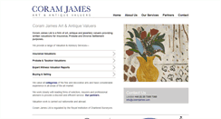 Desktop Screenshot of coramjames.com